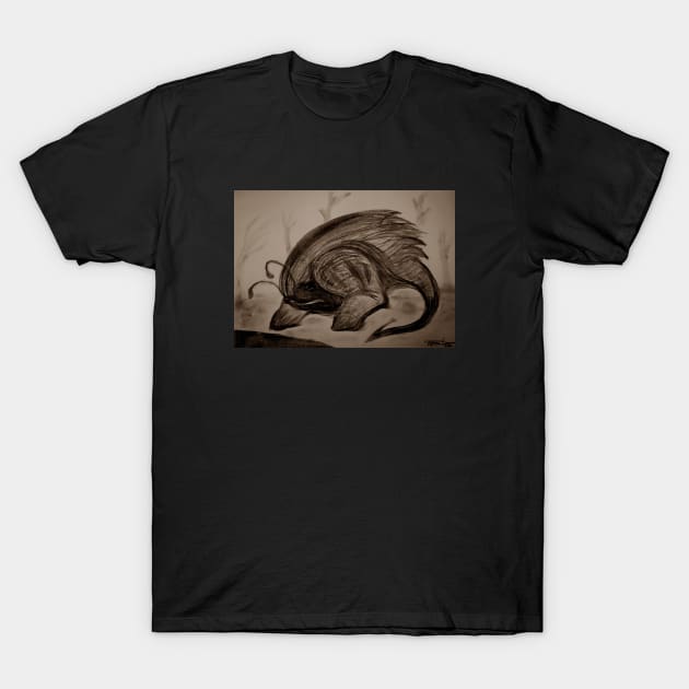 Beetle Hog by the creek T-Shirt by Cosmic Terrors